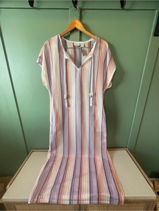 Rachel Zoe Other - Rachel Zoe Pastel Striped Knit cover up in Lavender, Blush and Mint